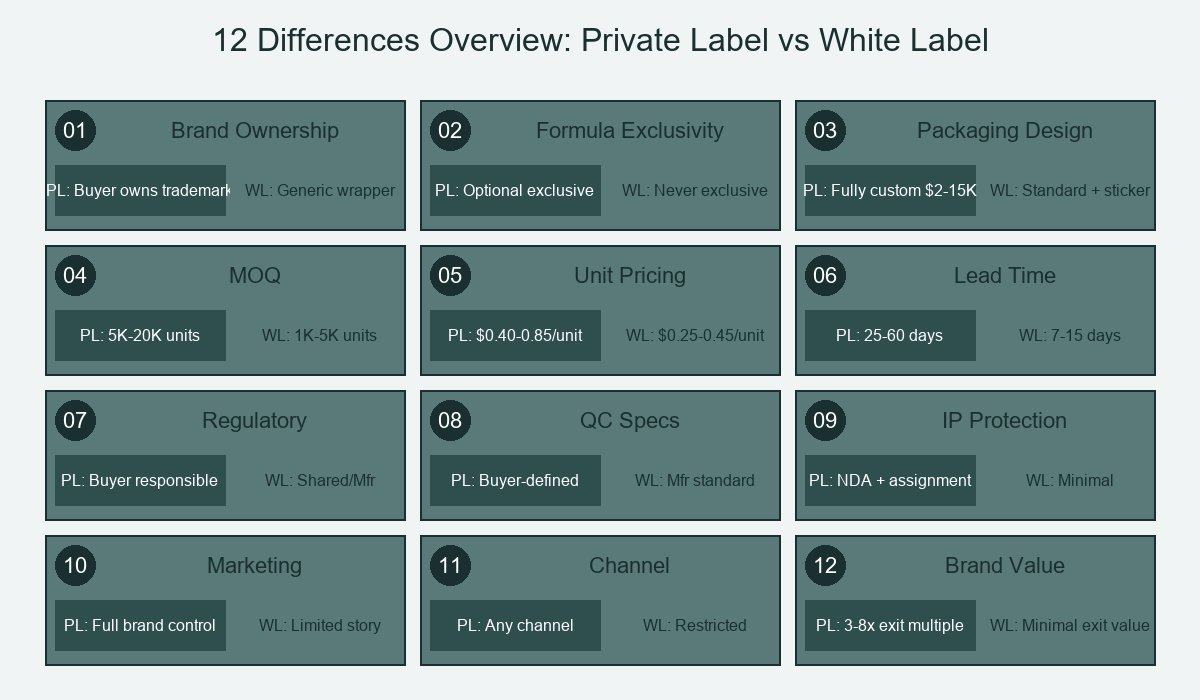 12 Differences Overview