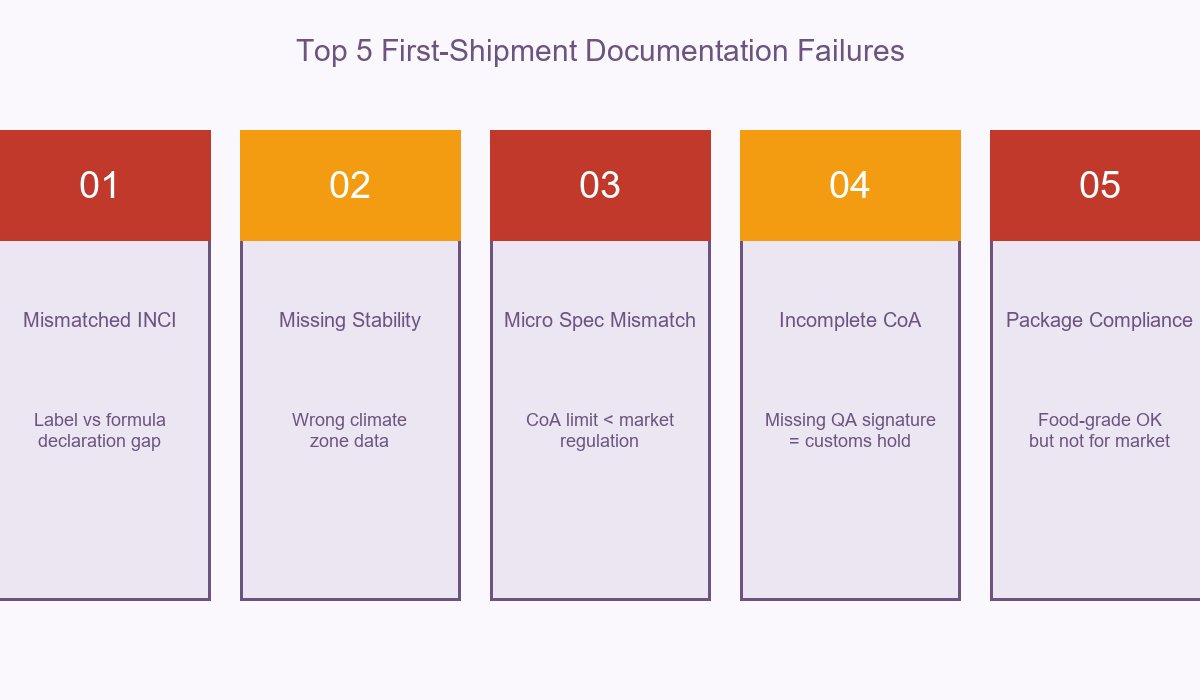Top 5 First-Shipment Documentation Failures